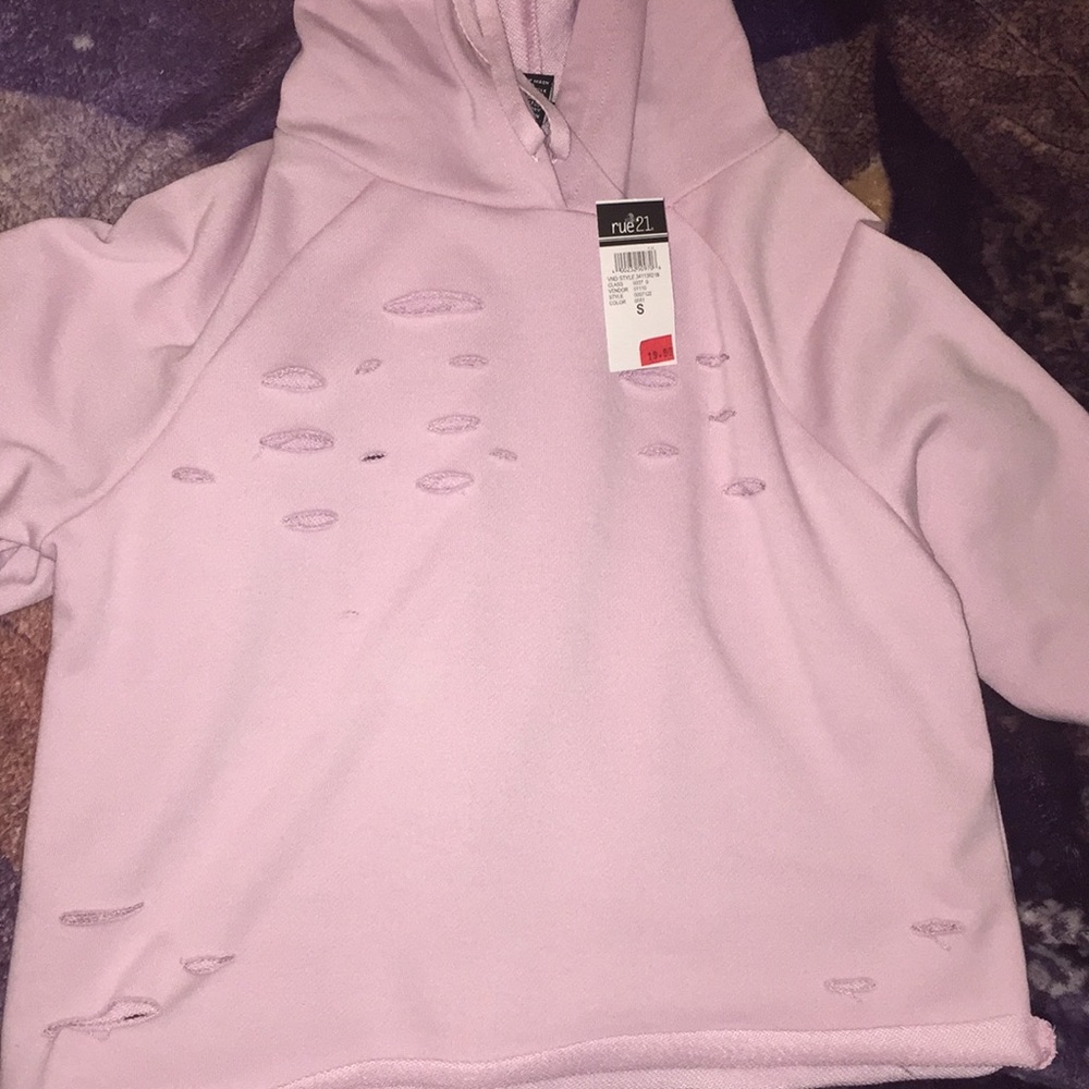 Crop top nude sweat shirt